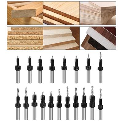 8/10mm Round Shank Countersink Drill Bit High Speed Steel Milling Cutter Metal Hole Cutter Woodworking Drilling Tools