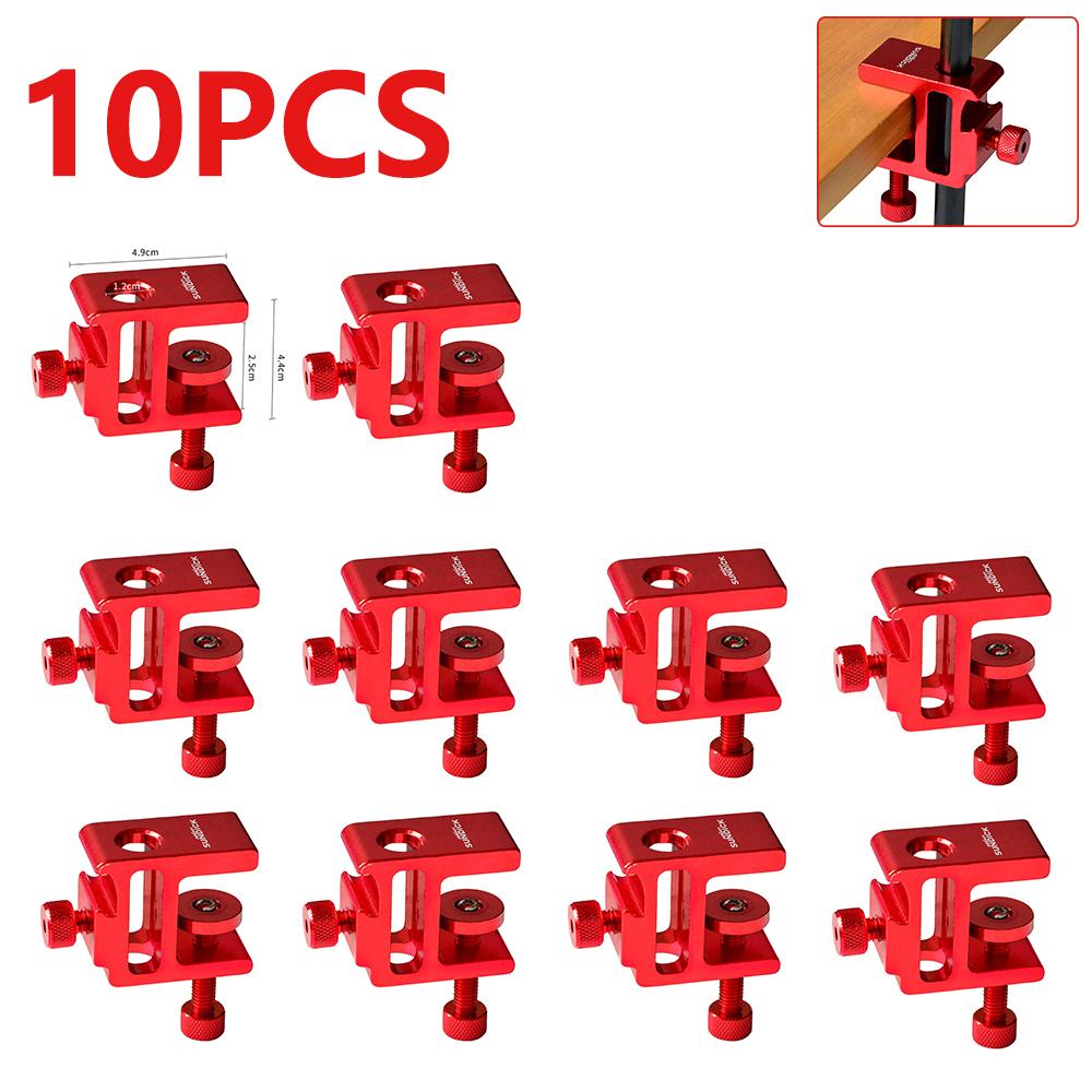 1-10P Table Lamp Clip Light Pole Fixing Tool Aluminum Alloy Desk Lantern Clamp Hanging Lamp Holder Clip Camping Supplies