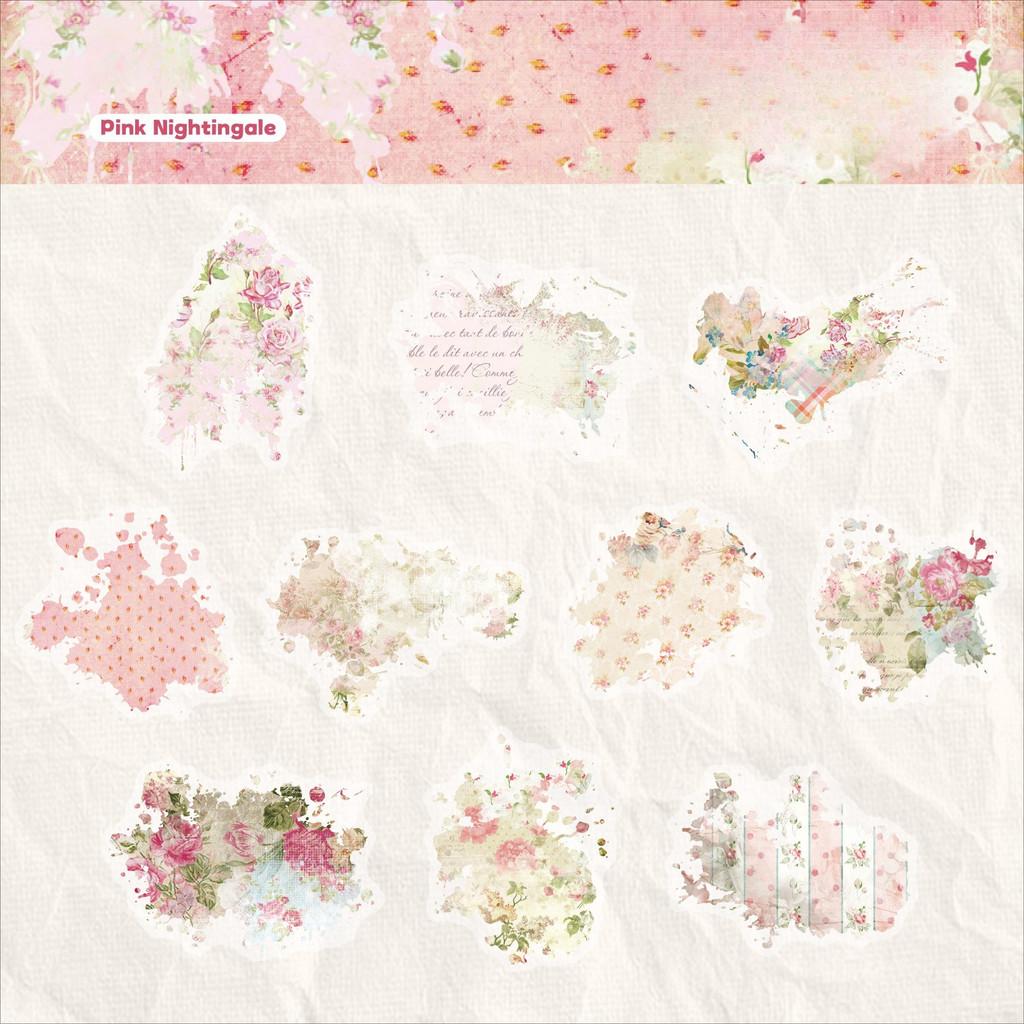 20pcs Washi Paper Scrapbook Stickers Journaling Supplies for Daily Planner Junk Journaling Card Making Decoration Stickers