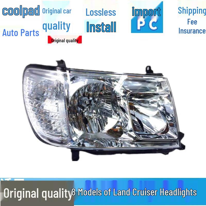 

Toyota Land Cruiser 2003-2008 Headlight Assembly - Front, Low & High Beam Driver s Side - Left (Brand Manufacturer)