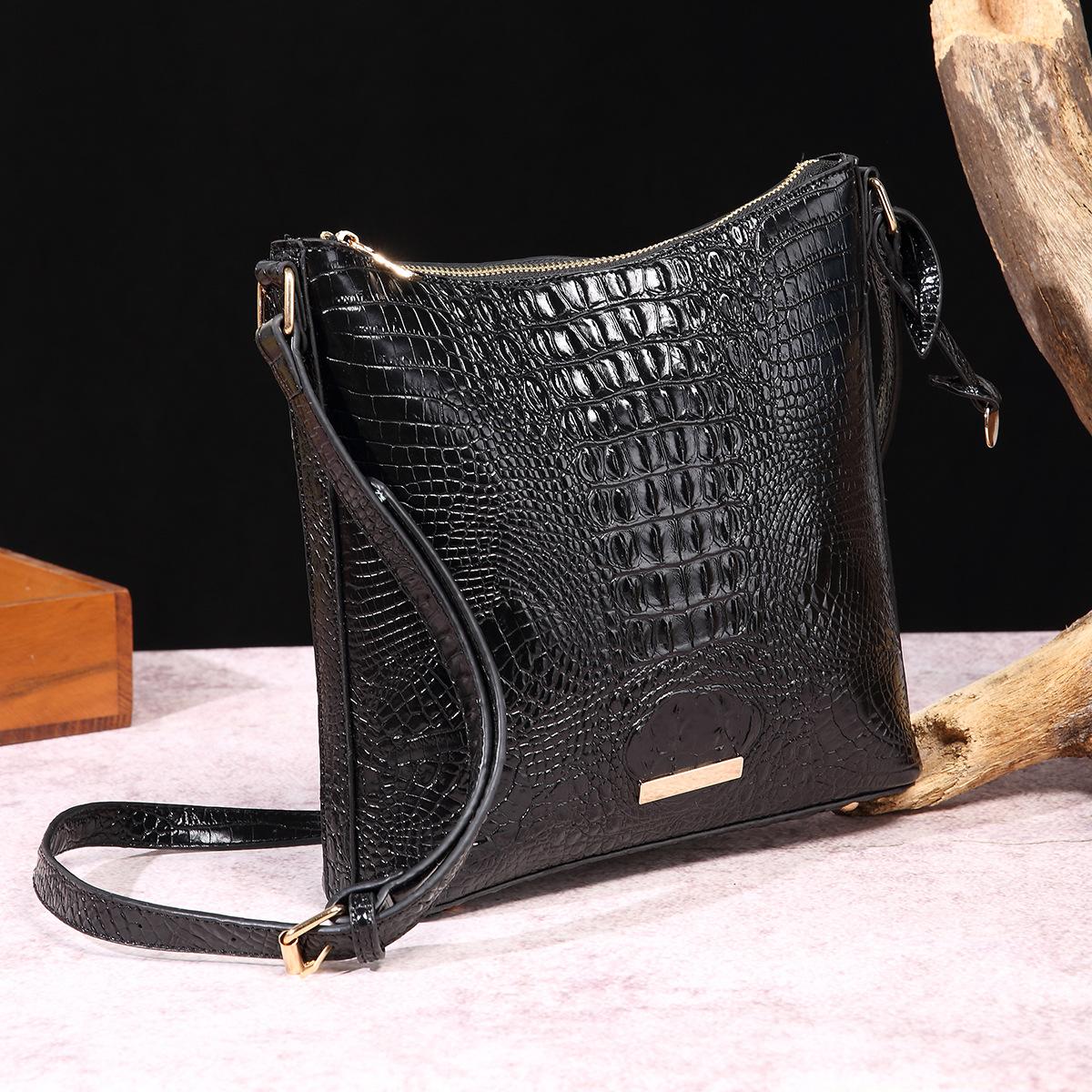 Сумка через плечо Женская сумка в стиле ретро разноцветные сумки с крокодиловым узором 3764₽