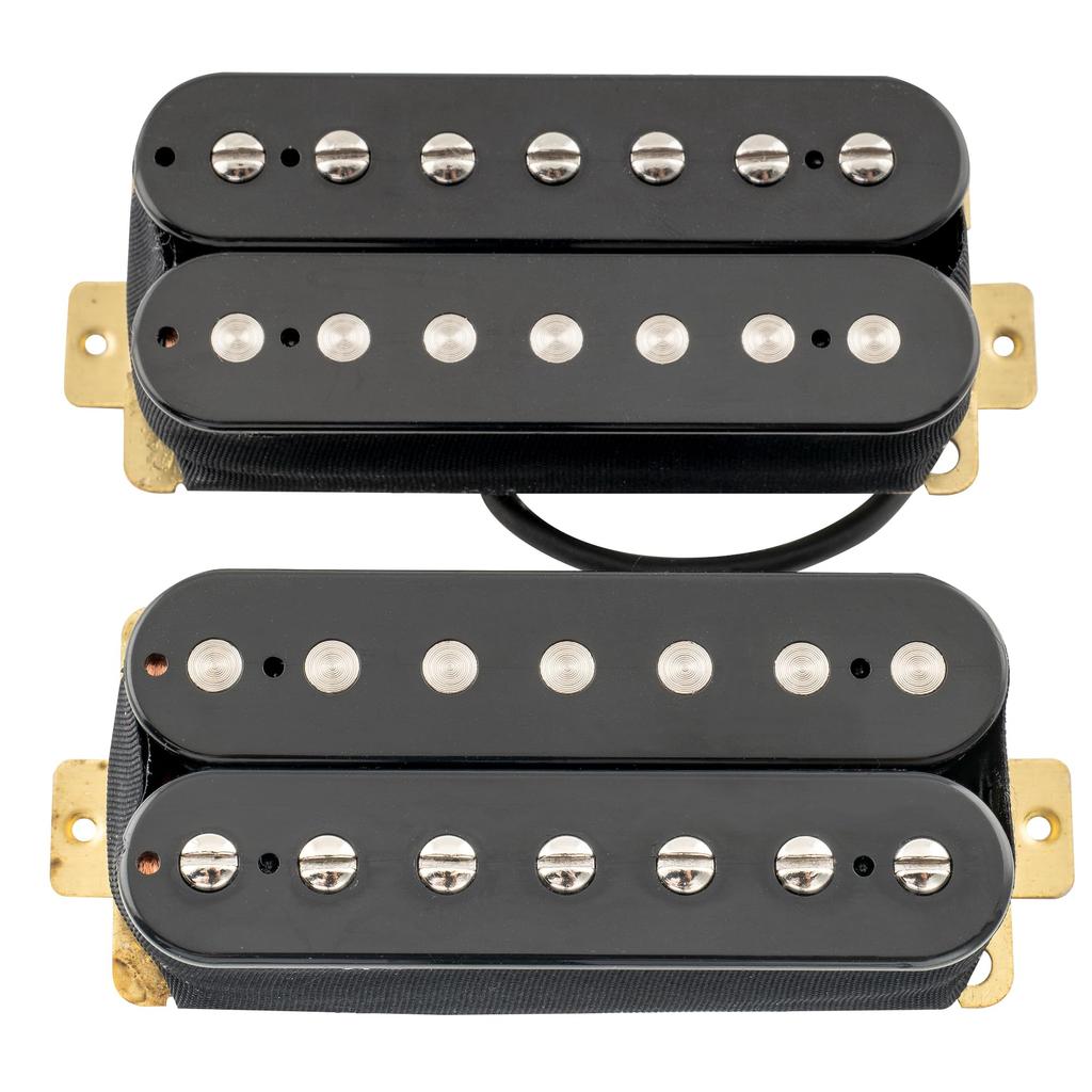 Artec HBA117 Alnico 5 Humbucker Pickup Set for Electric Black of Open-Type 7-String Guitar, (Set 2)