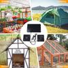 12V Dual Exhaust Fan Waterproof Fan Solar Powered Fan