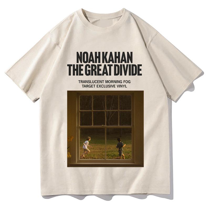 2026 Noah Kahan The Great Divide TShirt Classic Casual Streetwear Fashion Unisex Pure Cotton Fans Tees Graphic Short Sleeve