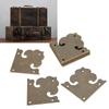 10PCS One Sided Wooden Box Corner Decorative Cover  Corner Protectors
