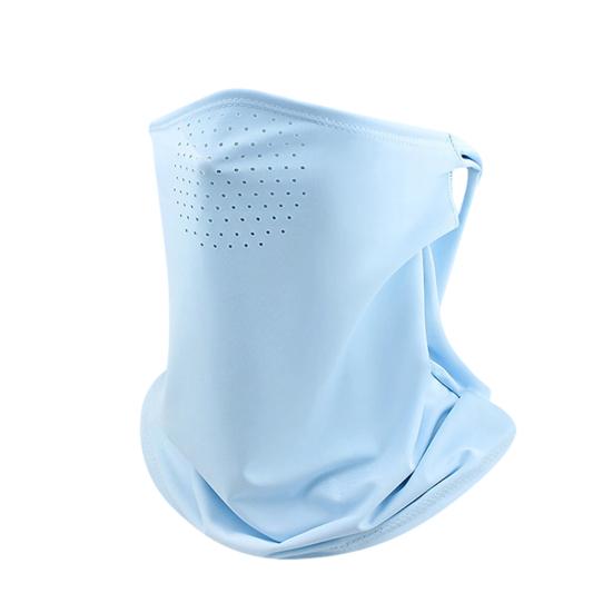 Sun Protection Guard Quick-Dry Fabric Ice Silk Face Guard with Breathable Mesh Cooling Fabric Extended Neck Gaiter Anti-UV Face Guard