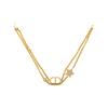 Dior CD Double Chain Star Bracelet Women Bracelet Gold B1133PMTCY-D301