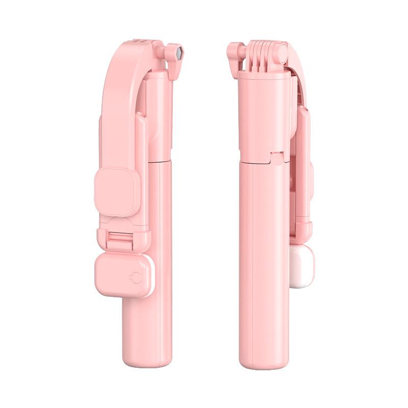 Bluetooth Selfie Tyč s Dálkovým Ovladačem, Stativem, Zatahovacím Designem a Výplňovým Světlem pro Mobilní Streamování