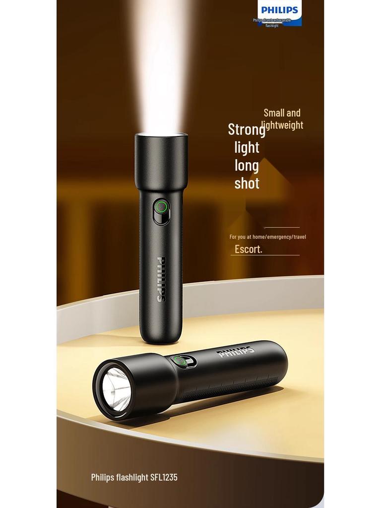 Rechargeable High-Brightness Multifunctional Flashlight with Long Battery Life for Indoor & Outdoor Use