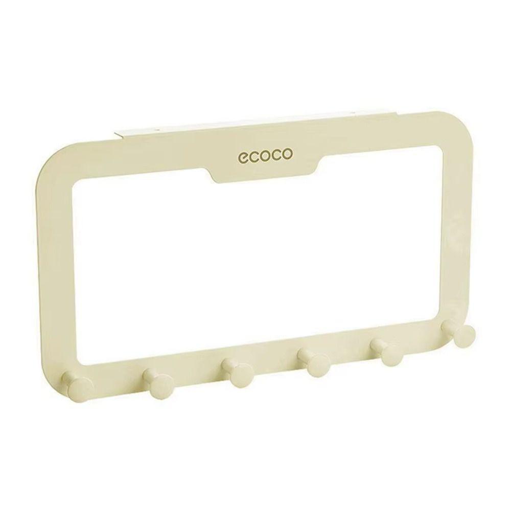 

Space Saving Over Door Hanger Six-link Design Over Door Organizer Rack Creative Door Hooks Towel жёлтый
