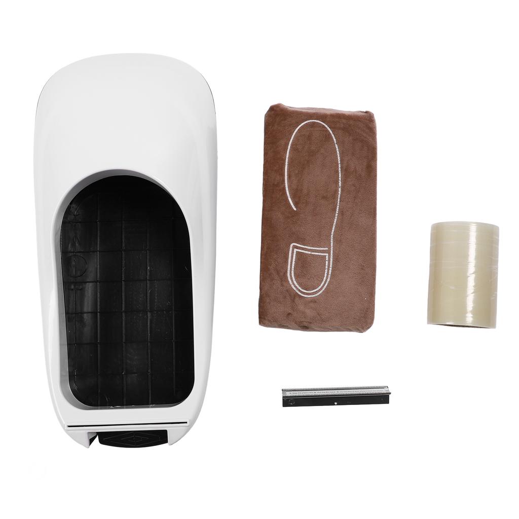 Automatický stroj na návleky na boty Jednorázový dávkovač fólie na boty pro hosty pro domácnost, firmu, kancelář Bílý