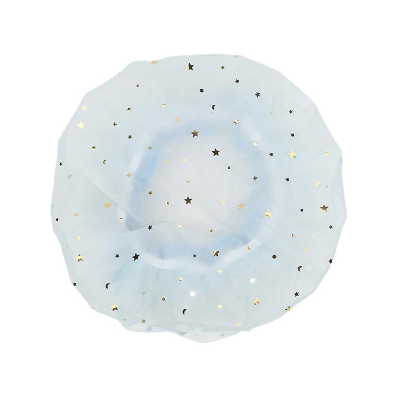 1Pc Thick Waterproof Shower Cap Bath Hat Double Layer Hair Cover Women Supplies Showering Mesh Caps Bathroom