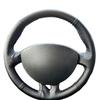 Car Steering Wheel Braid Cover Soft 100% Fit For Renault Clio 3 2008 2009 Clio Dynamics 2008 Car Products Steering Wrap