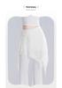 Jupe de Danse Ballet Adulte - Jupe Courte Irrégulière en Maille Dentelle Couvrante pour la Pratique de la Gymnastique