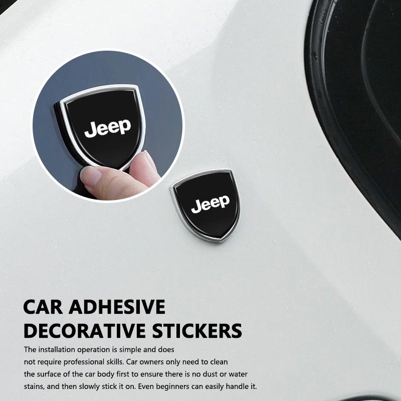 Stylizacja Samochodu 3D Metalowe Naklejki Ozdoba Tarcza Emblemat Odznaka Dla Jeep Grand Cherokee Wrangler JK Renegade Gladiator Compass
