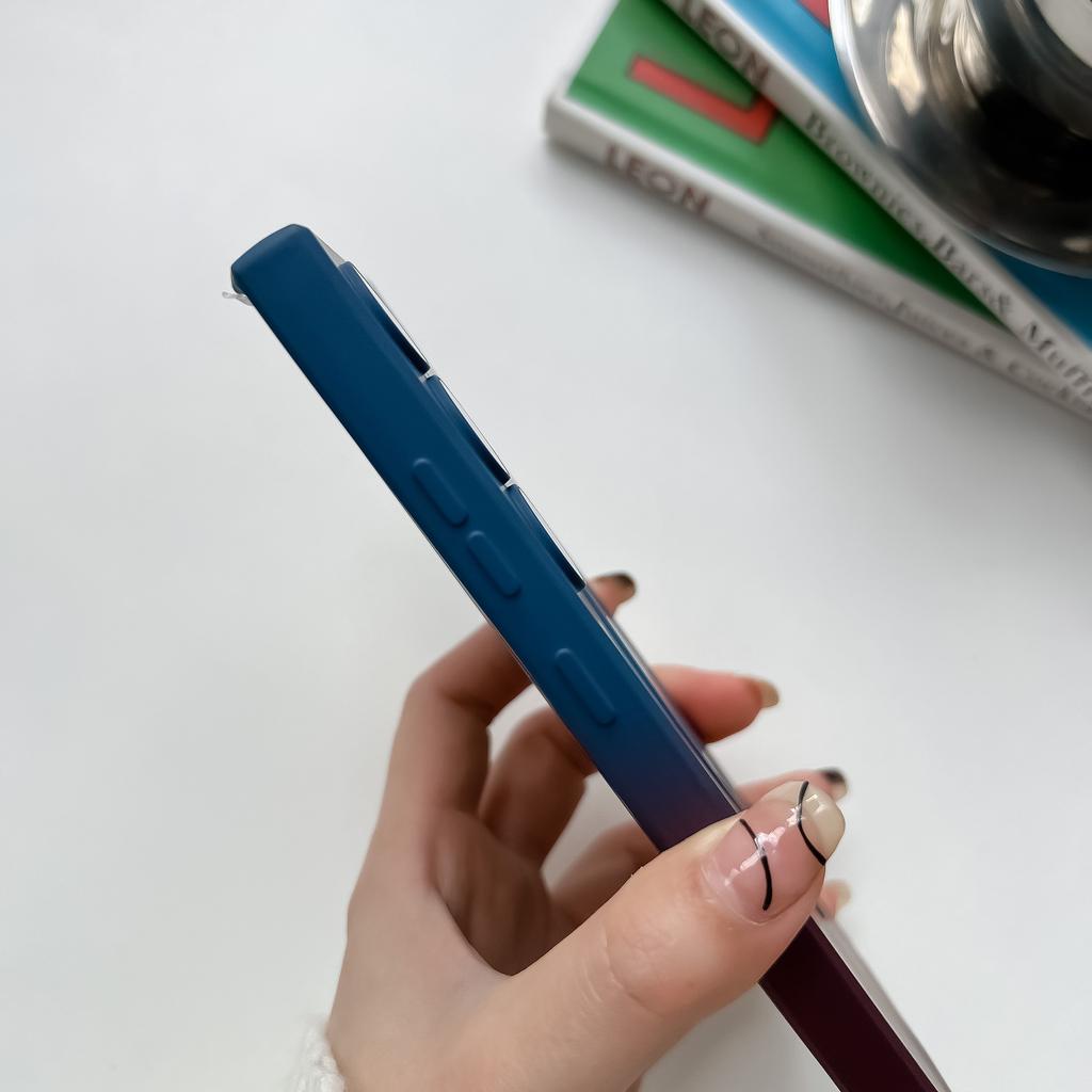 Samsung S24ultra Gradient Liquid Magnetic Suction Phone Case Suitable for S23 Skin Feeling Soft Shell S22 Full Cover Anti Fall