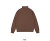 350g Heavyweight Stand Collar Half-Zip Hoodie for Outdoor Sports - Plain Color, High Quality, Spring & Autumn Wear