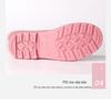 Korean Style Women's Lace-Up Waterproof Mid-Calf Rain Boots with Height Increase and Non-Slip Sole
