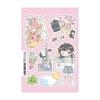 Sweet Cool Shibuya Girl Stickers Kawaii Character Cartoon Y2K Stickers Handbook Diary Scrapbook Diy Decorative Sticker