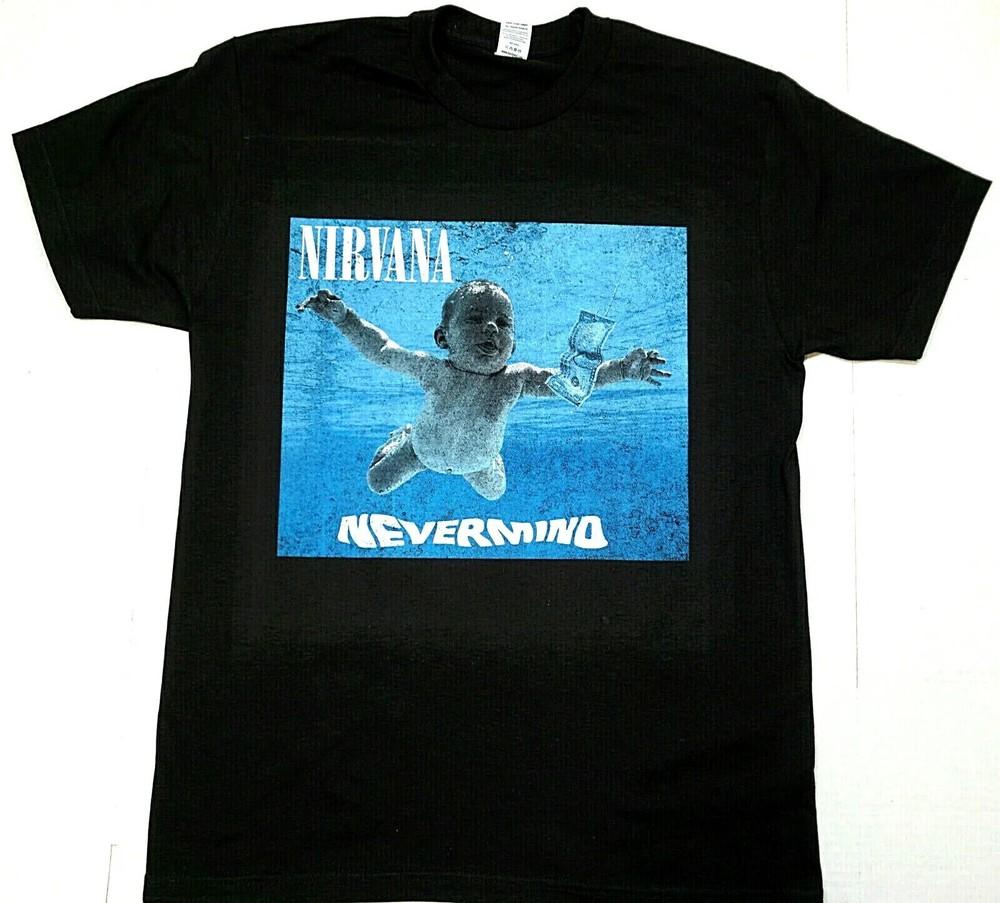 NIRVANA 039Nevermind039 T-shirt Grunge Rock Kurt Cobain Tee Size S to 5XL