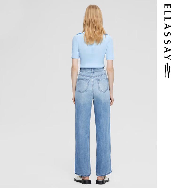 ELLASSAY Women's Button-Detail Short Sleeve Knit Top