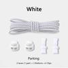 1 Pair No Tie Shoelaces Round Push The Spring Lock Sports Elastic Shoelace Suitable for All Shoes Lazy Laces Shoe Accessories