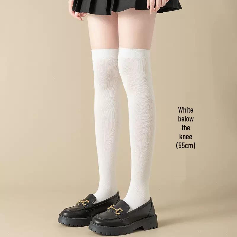 Women's Long Black Compression & Shaping Velvet Socks - Slimming & Breathable