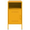 Nightstands 2 pcs Mustard Yellow 36 x 39 x 68 cm Steel