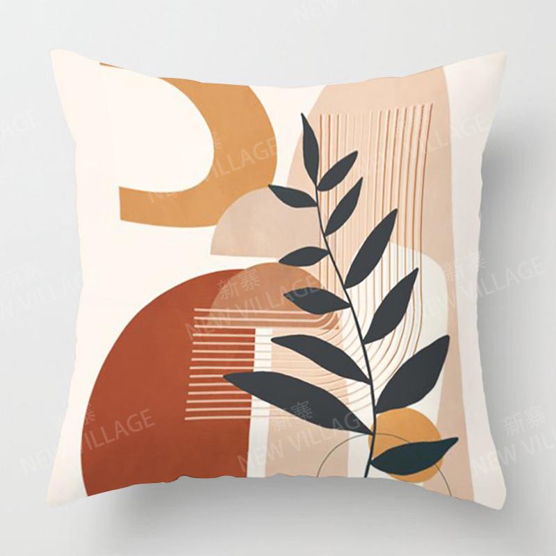 Nordic Modern Luxury Home Decor Autumn Pillowcase Sofa Cushion Cover 45X45Cm 45*45 50X50 60X60Cm 40X40 35X35 Abstract Geometric