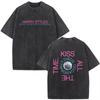 Kiss All The Time Disco Občasně Album Vintage Vypraná Trička Pánské Dámské Oblečení Móda Hip Hop Krátký Rukáv Tričko