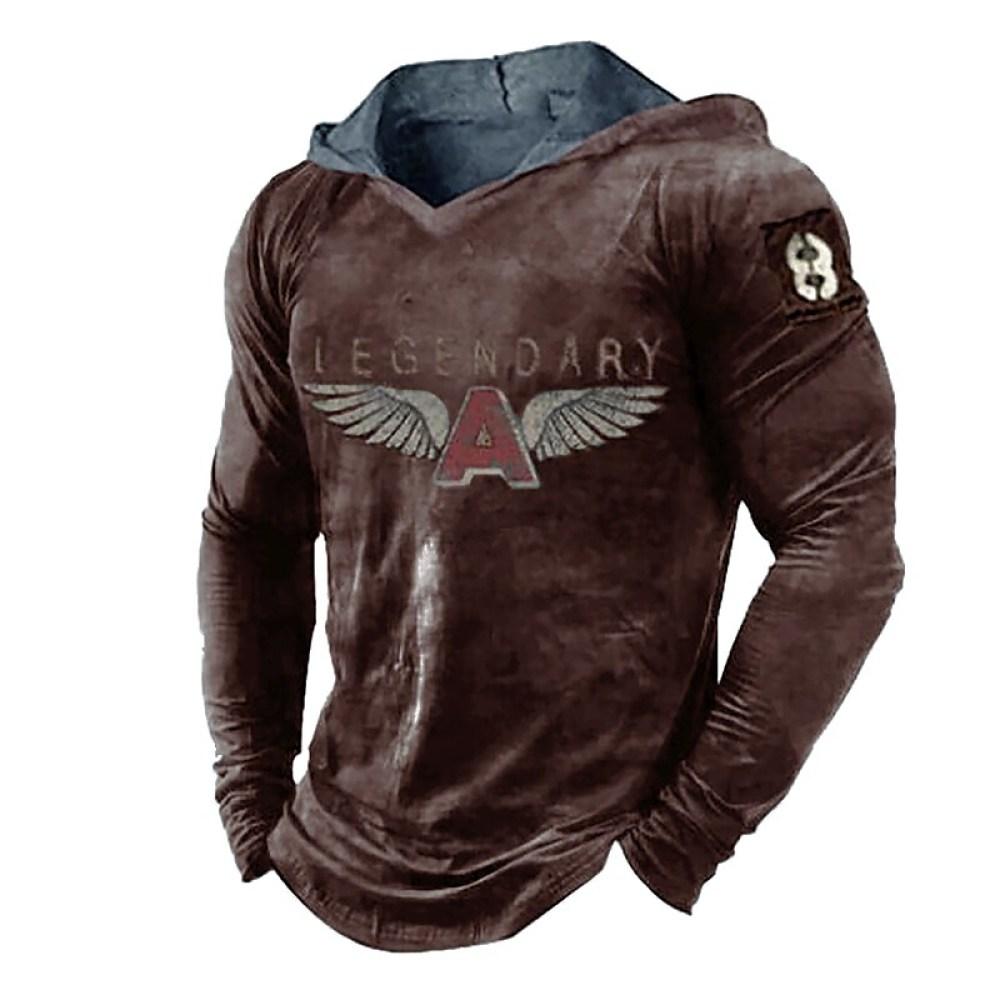 Frühling Herbst Männer 3D Flügel Muster Drucken Mit Kapuze Sweatshirts Mode Lose Hoodies Hip Hop Harajuku Stil Casual Jacke Kleidung