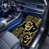 Colorado Buffaloes Black Car Floor Mats Full Coverage All-Season Car Mats, XPE Non-Slip And Wear-Resistant Mats Suitable for SUV Interiors, Textured C