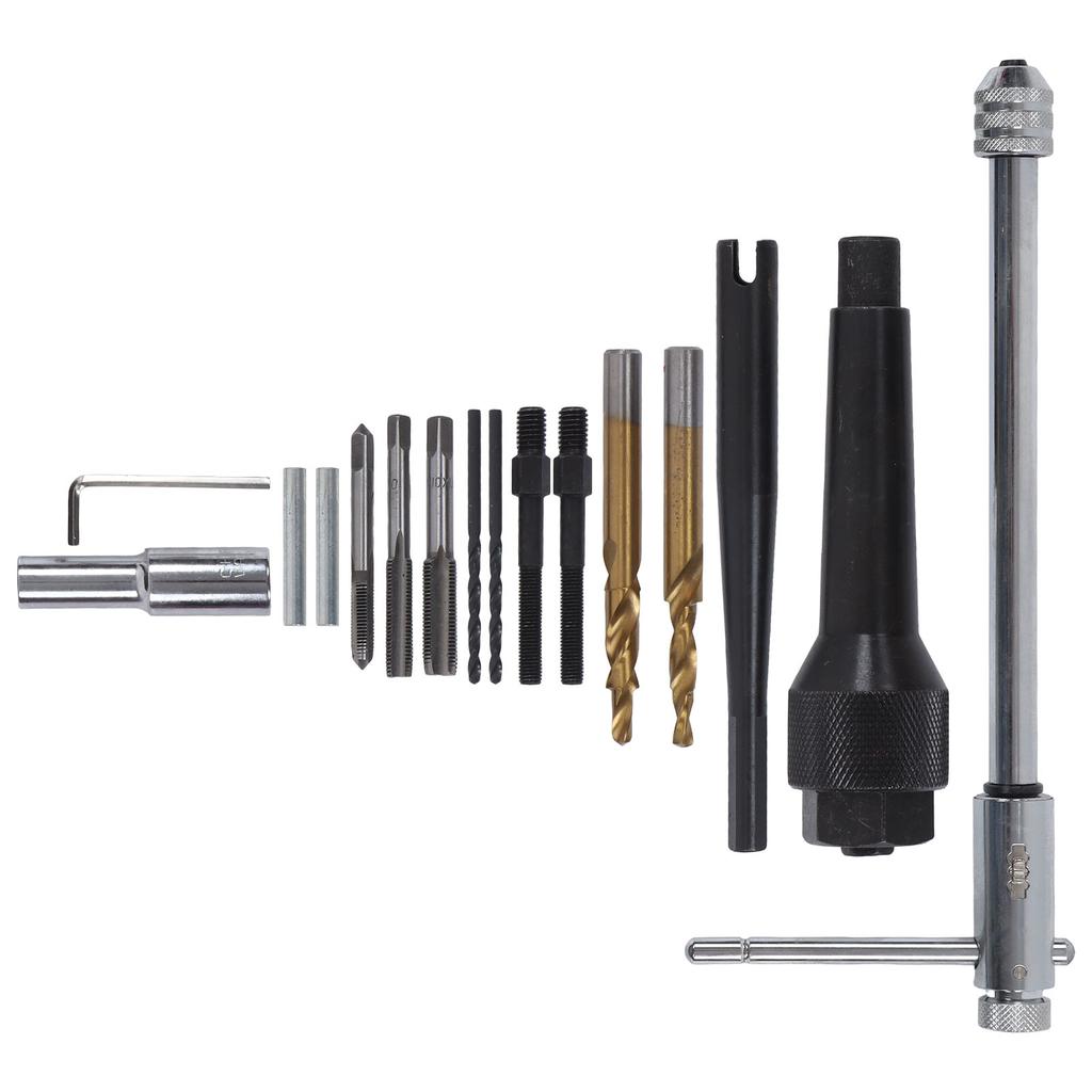 Glow Plug Removal Tool Puller Bit Adapter Hex Wrench Star Socket Kit for Damaged 8mm 10mm Plugs