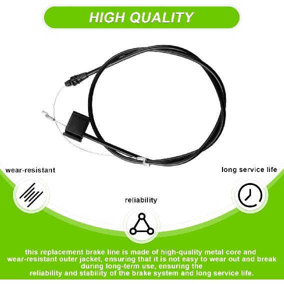 133-8109 Lawn Mower Brake Cable for Toro 20" Rear Bagging&22" Recycler Lawn Mower, Fits Models 20339 20377 20378 21379 20954 20959 21761 20330 10642