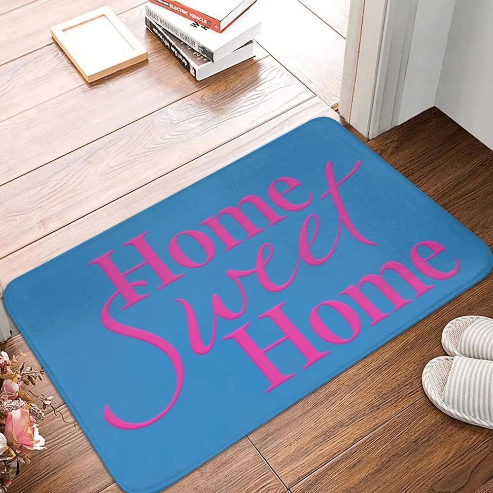 Welcome Home Please Remove Your Shoes Pattern Entrance Floor Mat Bathroom Absorbent Foot Door Mat Decoration Anti Slip Doormat