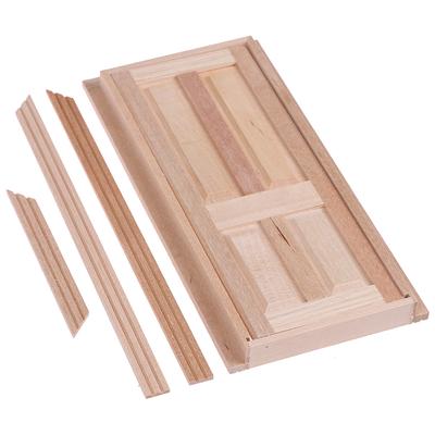 1/12 Dollhouse Miniature 4 Panel Interior Wooden Door Diy Model Accessories Toys