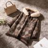 High-End Maillard-Style Plaid Cape Shawl Coat for Women, Petite Sizes - Fall/Winter 2026 Edition