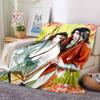 1Pc Heaven Official's Blessing Anime Print Blanket Soft Comfortable Polyester Throw Blanket Allseason Warm Coverlet Bedroom Office Outdoor Gothic Fant