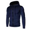 Sudadera con capucha y cremallera para hombre, color liso, con cremallera, jersey deportivo, abrigo con capucha, chaqueta cálida