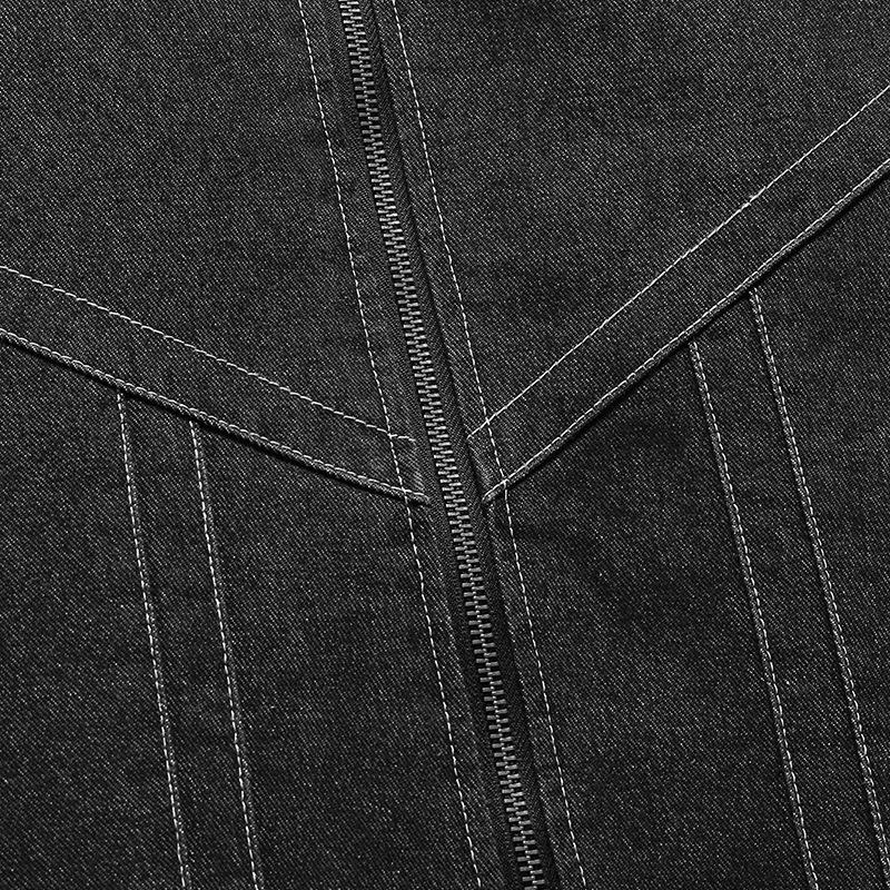 Giacca di jeans autunnale e invernale da uomo, nuova, in velluto, ispessita, stile coreano, con revers, taglia grande, giacca invernale