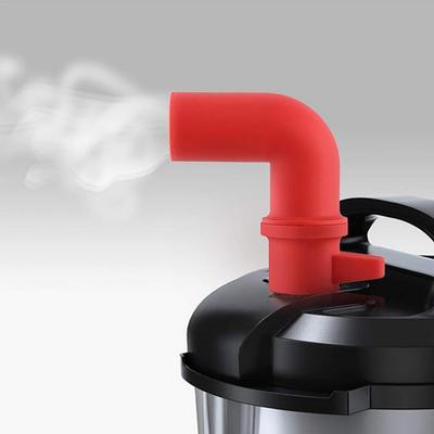 Panela de pressão rotativa 360, desviador de vapor, válvula de liberação, acessórios de silicone, panela de pressão instantânea, tubo de liberação de vapor