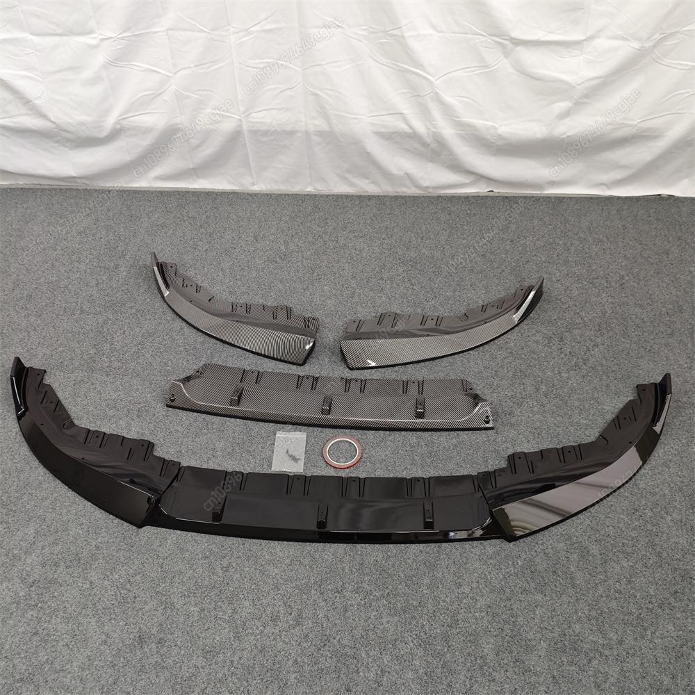 Car Front Bumper Splitter Lip Diffuser For BMW 4 Series G24 G26 420i 430i I4 M50 M-Sport Gran Coupe 4Door 2021-2024 ABS Body Kit