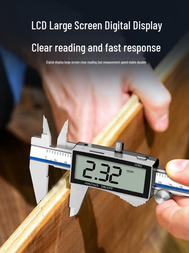 Zhengtian Electronic Digital Vernier Caliper - Precise Stainless Steel Industrial Measuring Tool