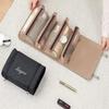 Faltbare Kosmetiktasche für Make-up, tragbare Reiseaufbewahrung, Waschtasche, Badezimmer, abnehmbar, kreativ, 4-in-1, Reiseutensilien für Frauen