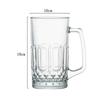 1pcs 600ml/1000ml New Light Luxury Beer Glass High End Draft Beer Cup Household Large Capacity Exquisite Glass Cup Wine Glasses
