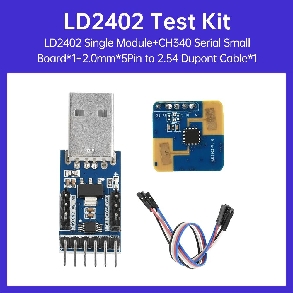 HLK-LD2402 Millimeter Wave Radar Sensor Module 24G-24.25GHz Human Body Micromotion Sensor Smart Switch