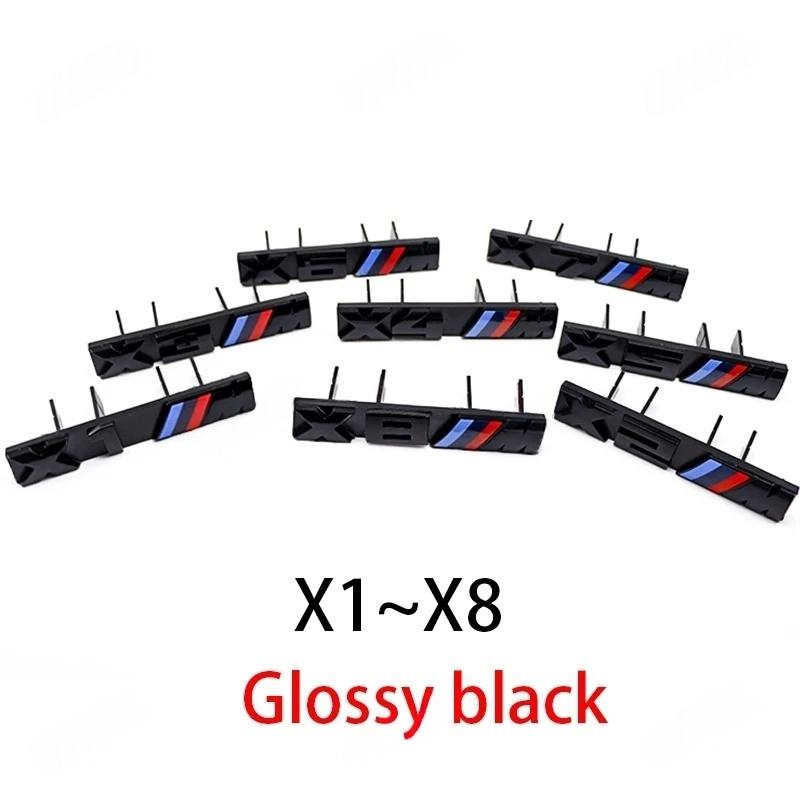 MWPF4 3D ABS Front Grille Badge Vehicle Exterior Tuning Accessories For BMW M Emblem X1 X2 X3 X4 X5 X6 X7 E38 E39 E30