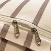 LiLang Striped Flannel Cotton 4-Piece Bedding Set