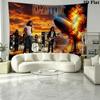 Led zeppelin Wall Tapestry Aesthetic Wall Hanging Printed Fabric Blanket Decorative Tapestries for Bedroom Living Room Home Decor