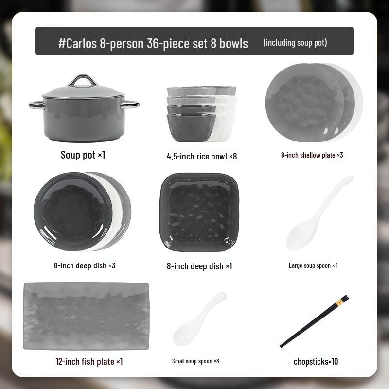 

Comorros Premium Ceramic Dinnerware Gift Set